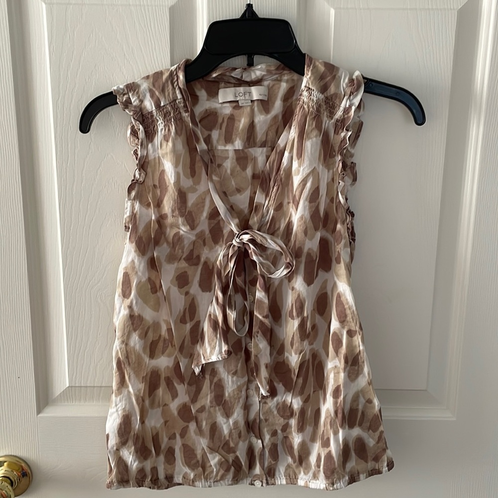 Loft sleeveless top